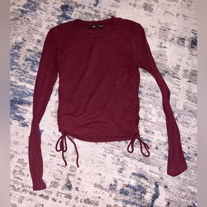 Zara burgundy long sleeve